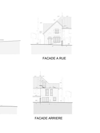 Elevations a rue et arriere van elderen 5 auderghem