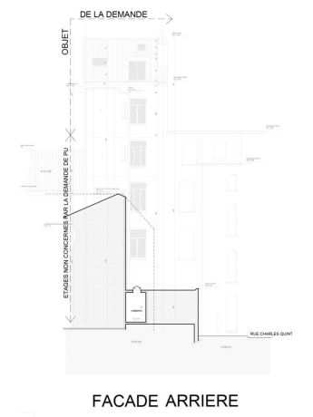 Elevation arriere noyer 93 bruxelles