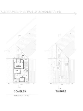 Plans combles et toiture noyer 93 bruxelles