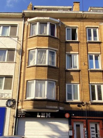 Facade rue immeuble rapport boulevard belgica 58 molenbeek