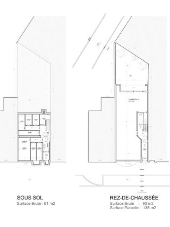 Plans sous sol rez de chaussee 58 molenbeek