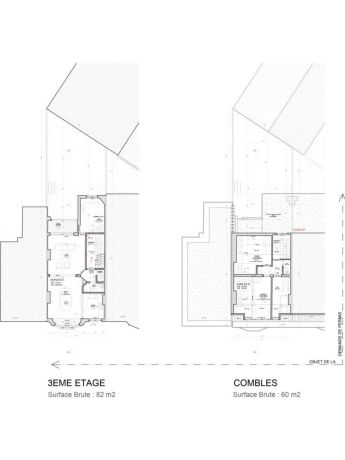 Plans troisieme etage combles 58 molenbeek