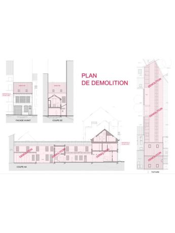 Plan de demolition tourelle 21 etterbeek
