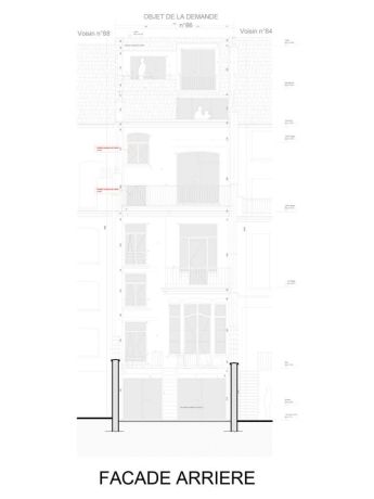 Elevation arriere brugmann 86 forest