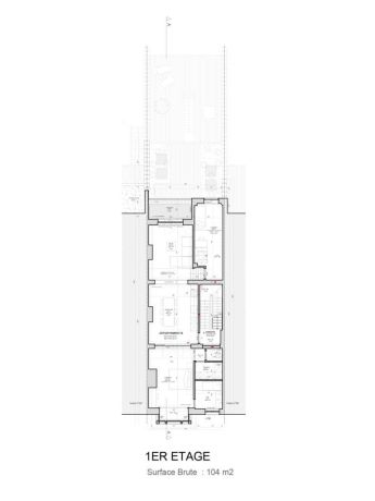 Plan 1er etage brugmann 86 forest