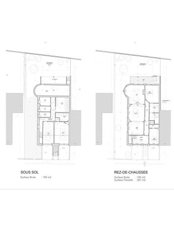 Plans sous sol et rez de chaussee eden city 19 forest