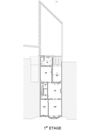 Plan 1er etage thys 17 ixelles