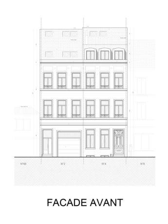 Elevation avant naples 2 4 ixelles