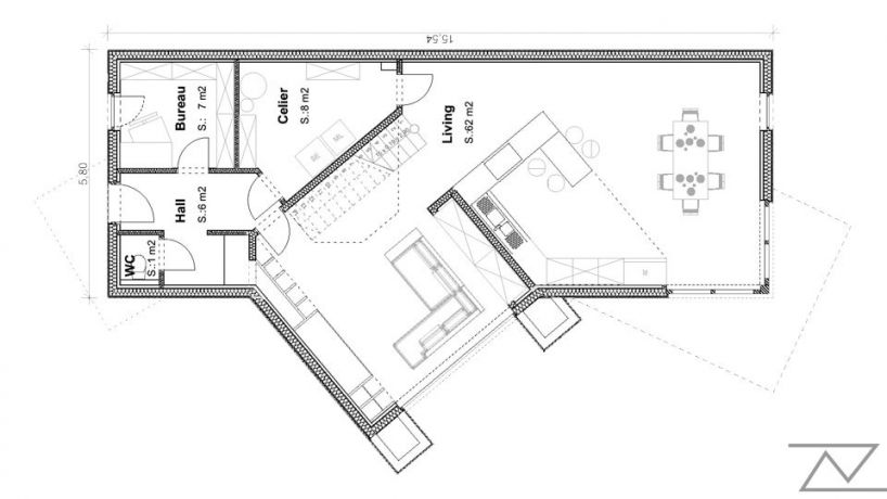 Plan etage villa Maubeuge