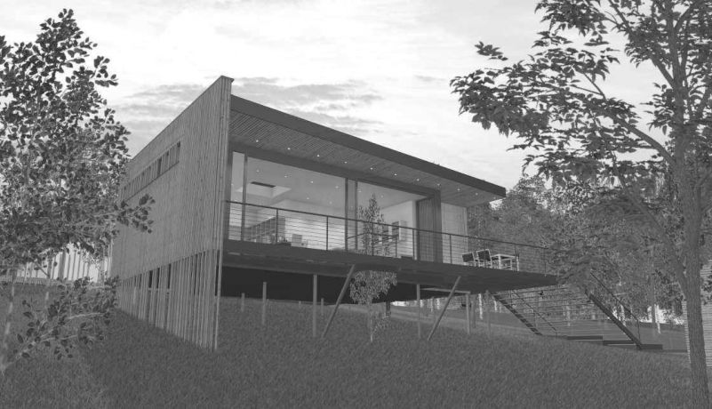Architecte bois ossature charleroi toiture plate ecologique2