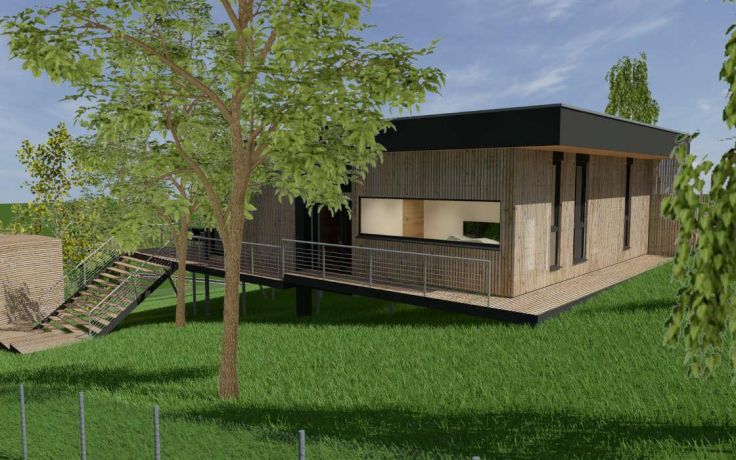 Maison ecologique durable bois ossature