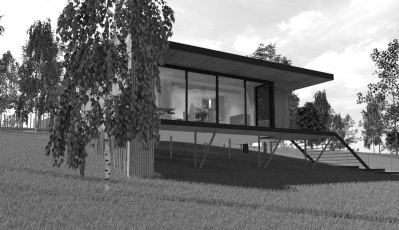 Villa architecture moderne bois charleroi ecologique