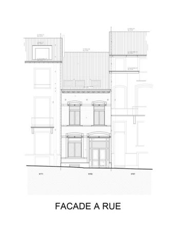 Facade rue 69 etterbeek