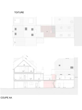 Plan demolition toiture coupe 69 etterbeek