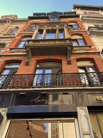 Facade rez de chaussee commercial rue lebeau 63 65 bruxelles