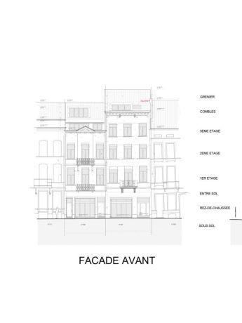 Facade avant 107 109 anderlecht
