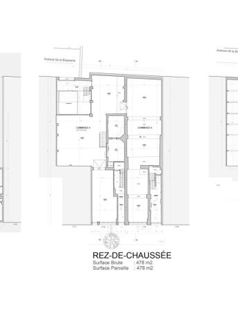 Plan rez de chaussee 107 109 anderlecht