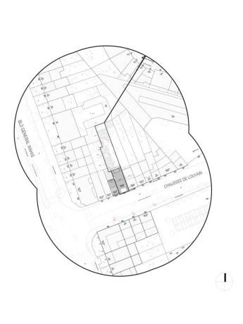 Plan implantation chaussee de louvain 521 schaerbeek