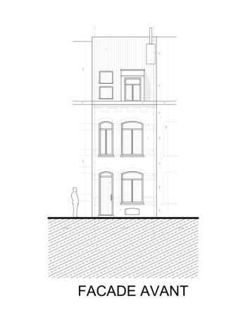 Elevation avant hospice communal 213 watermael boitsfort