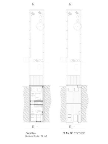 Plans combles et toiture hospice communal 213 watermael boitsfort